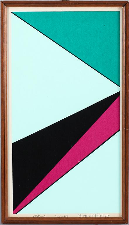 OLLE BAERTLING, färglitografi, signerad och daterad 1966-68, numrerad 242/300.