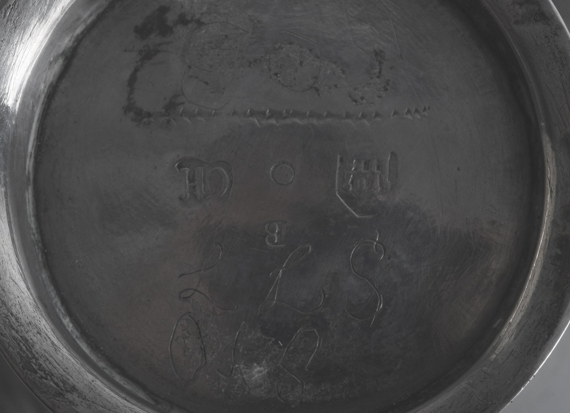 BÄGARE, silver, Conrad Heitmüller(1735-1779/1780) Nyköping 1760.