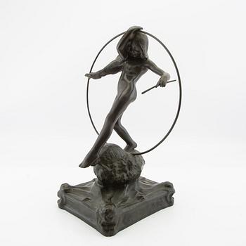 Anders Olson, skulptur signerad patinerad brons.