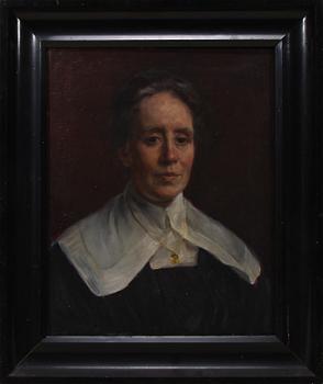 HILDEGARD THORELL,  olja på duk. Sign och dat 1918.