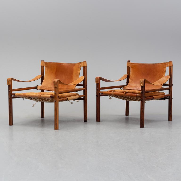 Arne Norell, fåtöljer ett par, "Sirocco", 1960-talets mitt. Modellen formgiven 1964.