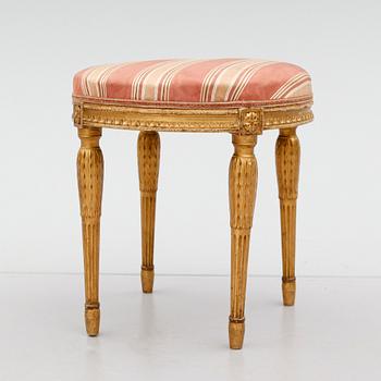 TABURETT, Louis XVI-stil, 1800-talets andra hälft.