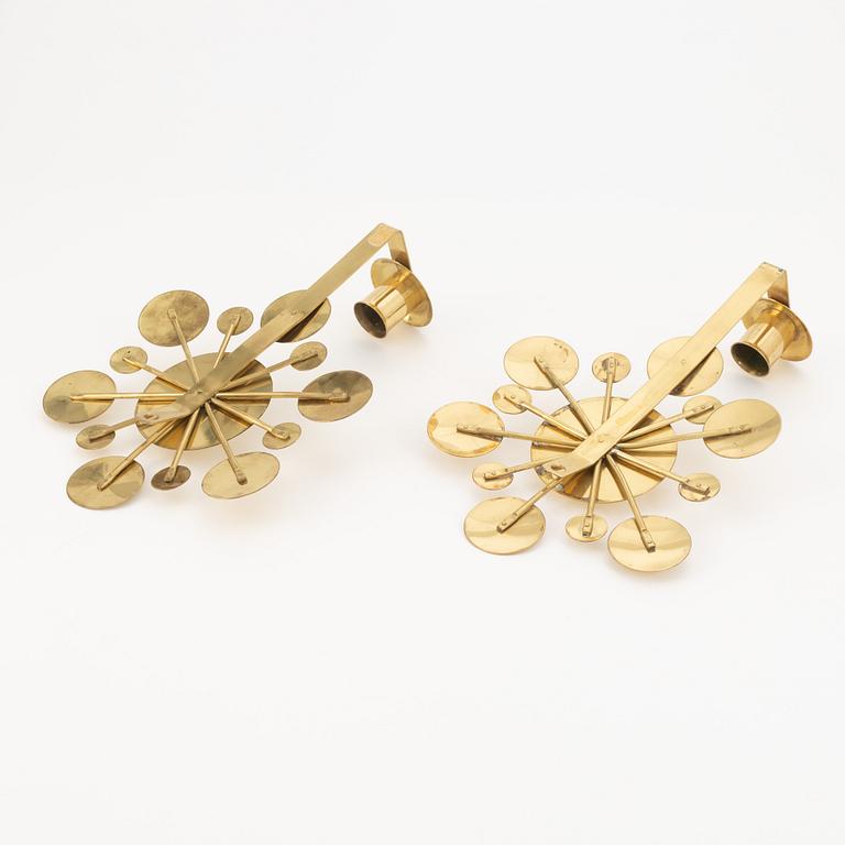 Lars Holmström, a pair of wall sconces, Firma Lars Holmström, Arvika, second half of the 20th Century.