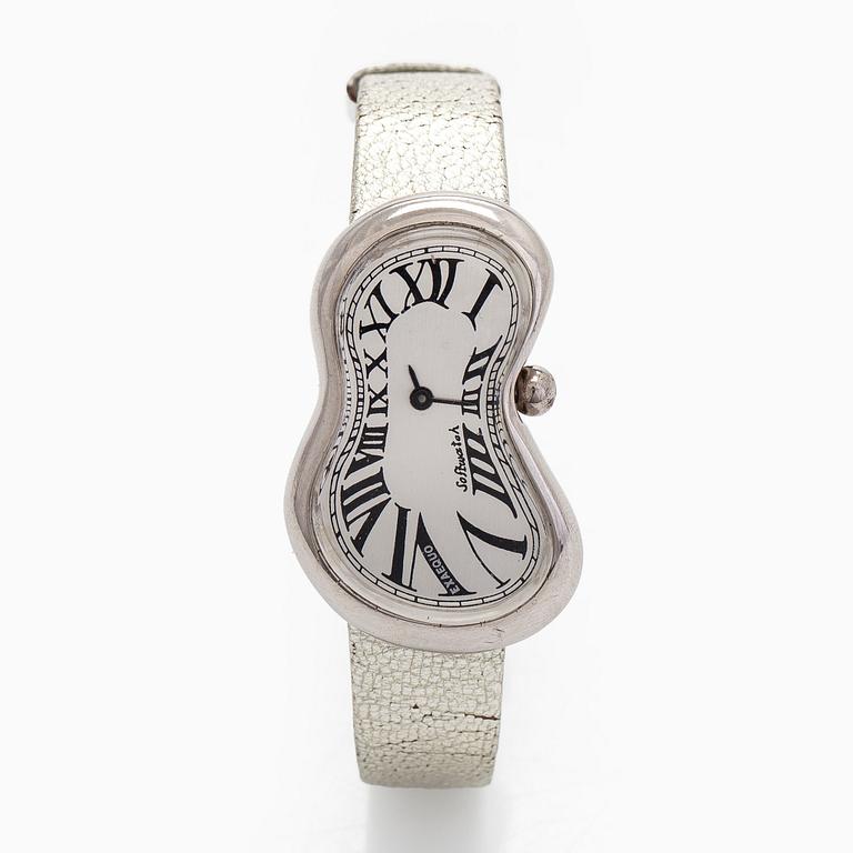 Exaequo, Soft watch, 40 x 25 mm, armbandsur, vitmetall, quartz.