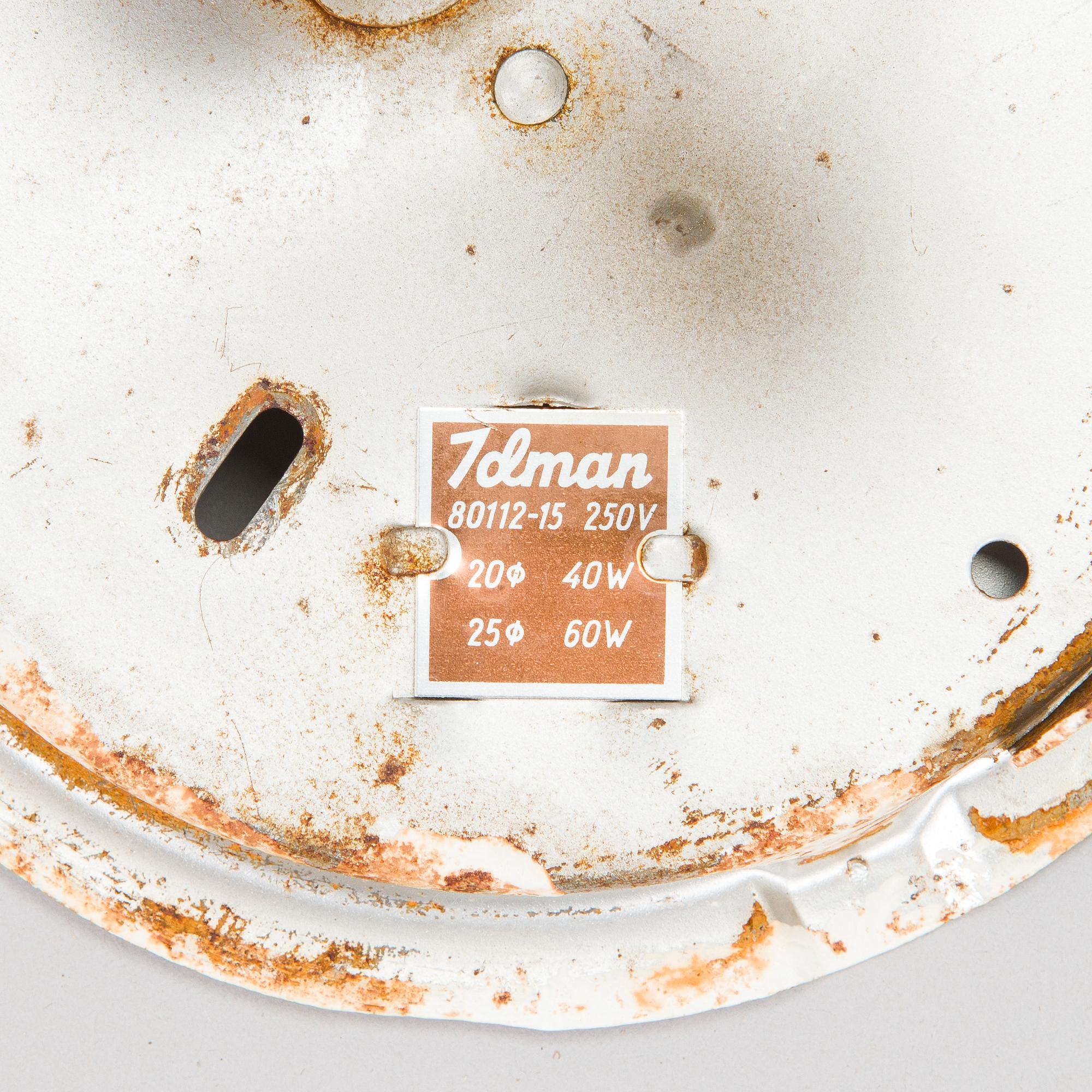 Paavo Tynell, a set of three mid-20th century ceiling lamps, 3, model 80113 (80112-25), Idman.