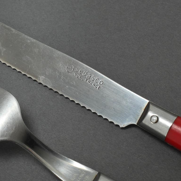 A flatware set of 24 pcs by Sedasco, France, second half of the 20th century.