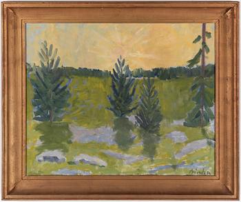 HELGE LINDEN, olja på duk, signerad.