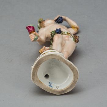 FIGURIN, porslin, Meissen 1800-tal.