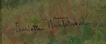 Charlotte Wahlström, oil on canvas, signed.
