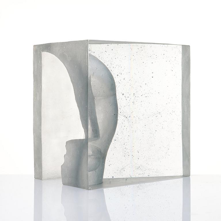 Ann Wolff, a kiln-casted glass sculpture "Persona", Sweden 2003, ed. 8/9.