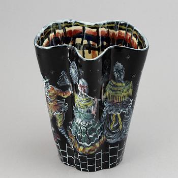 San Polo, a glazed ceramic vase, Venice, Italy probably 1950's.