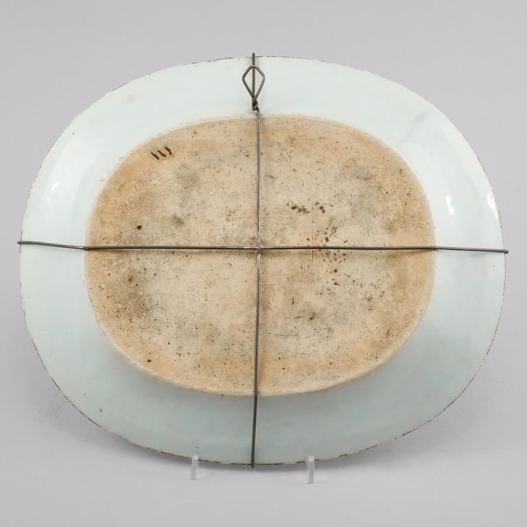 STEKFAT, porslin, Kina, 1700-tal.