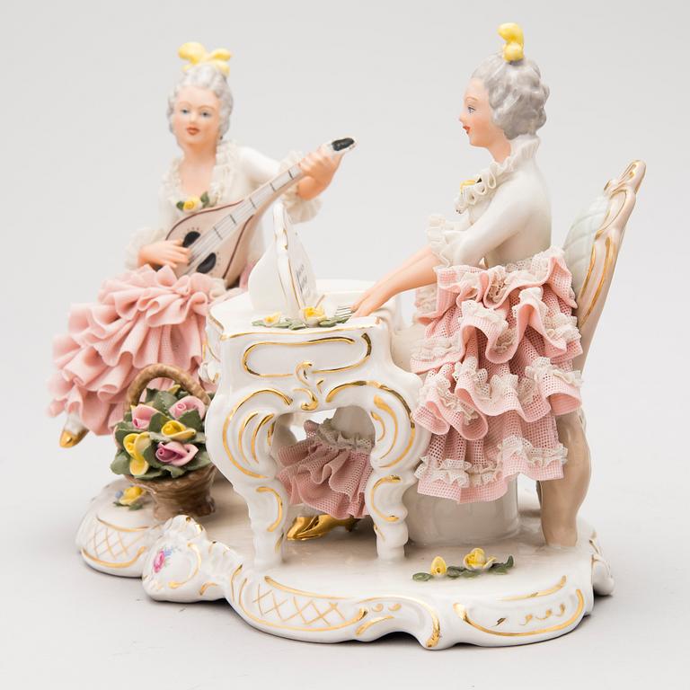 A porcelain figurine from Sandizell Höffner & Co, Germany after 1951.