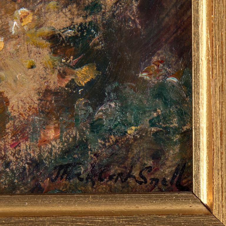 JAMES HERBERT SNELL, olja på duk uppklistrad på pannå, signerad.