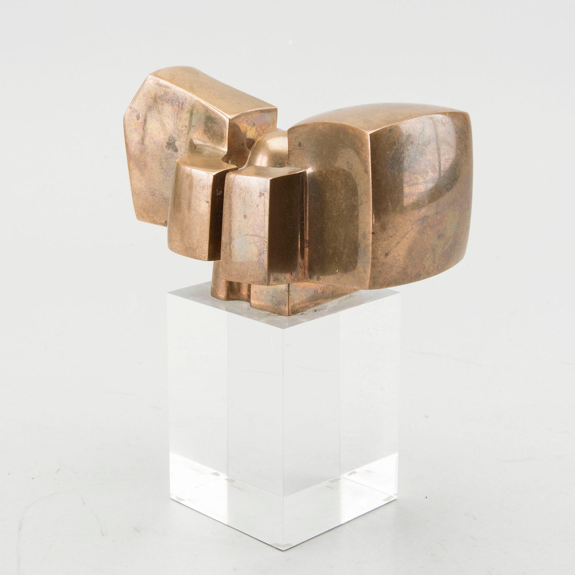 JOSÉ LUIS SANCHEZ, skulptur signerad och numrerad 1000/813 polerad brons.