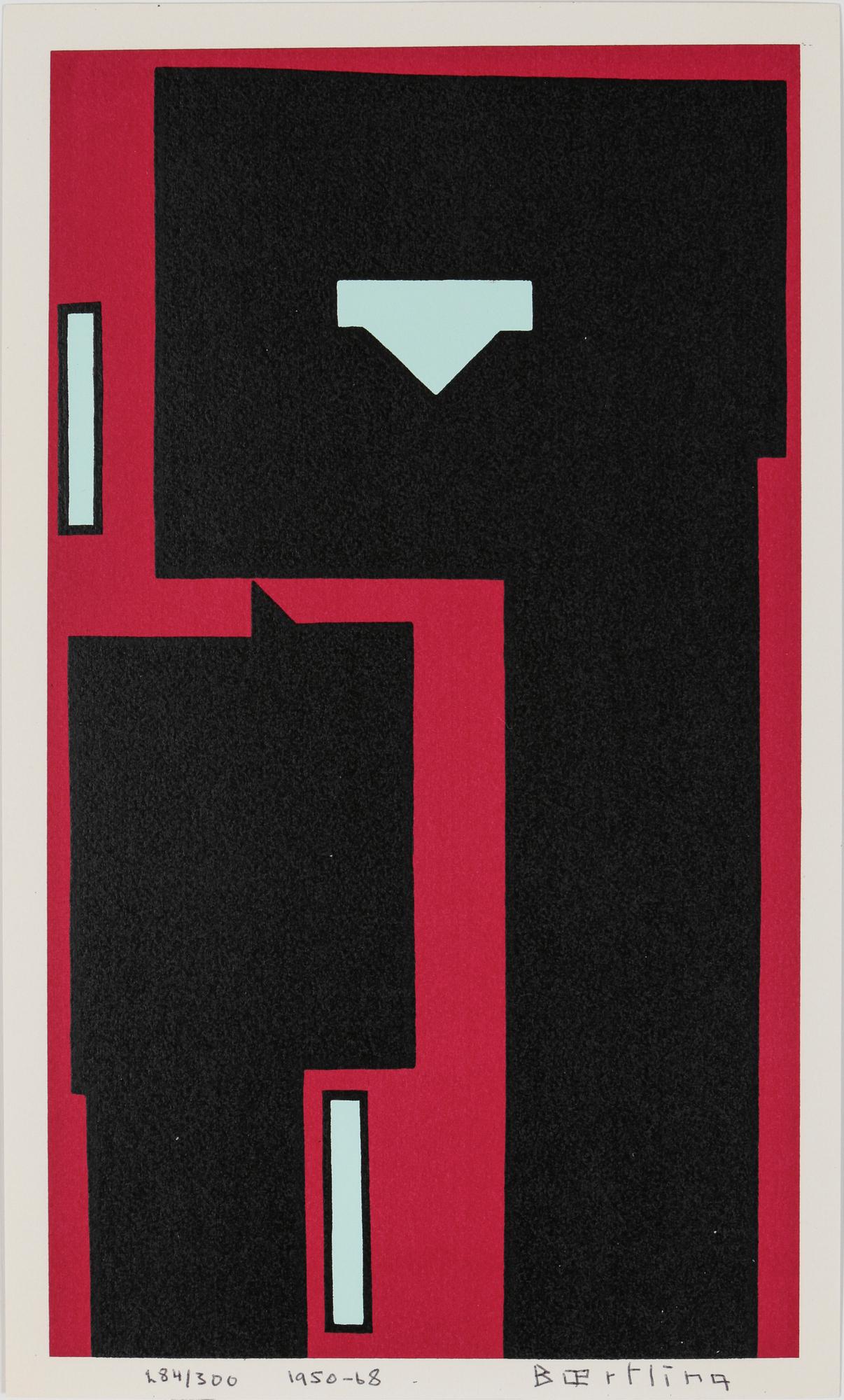 OLLE BAERTLING, färgserigrafi, 1950-68, signerad och numrerad 284/300.