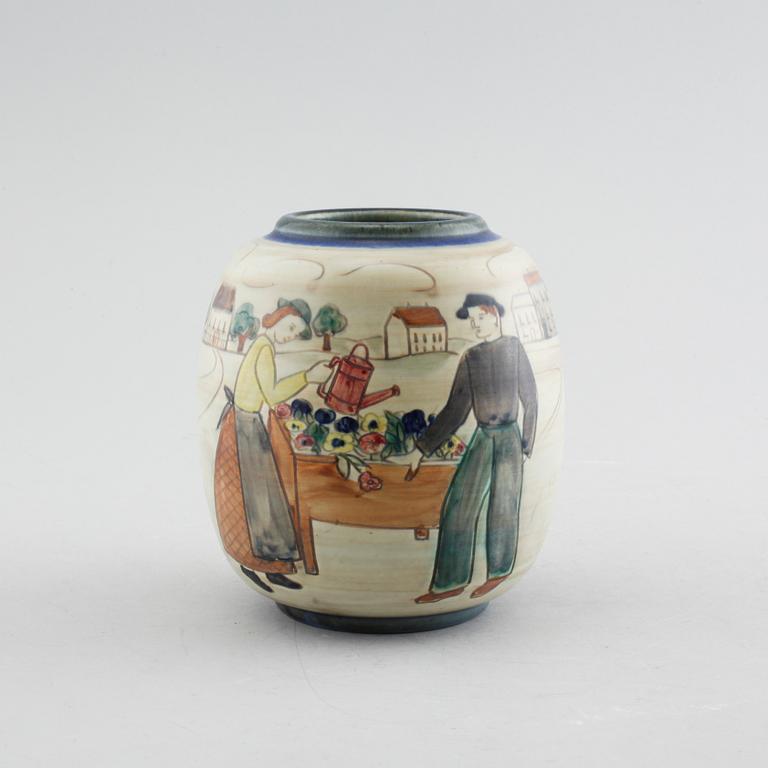 GERTRUD LÖNEGREN, vas, stengods, Rörstrand, 1930/40-tal.