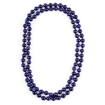 HALSBAND, lapis lazuli, sekelskifte 1900-tal.
