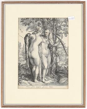 Jan Saenredam · JAN SAENREDAM, efter gravyr, 1500/1600-tal.