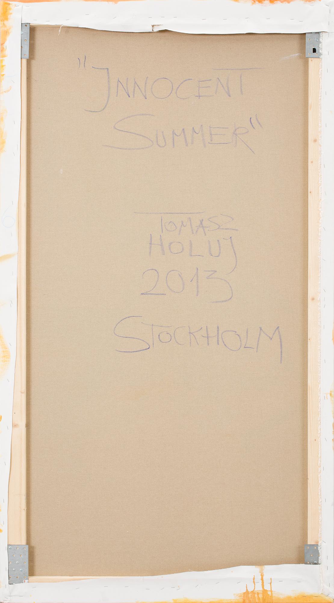 THOMAS HOLUJ, Oil on canvas, signed, dated 2013 vesro.