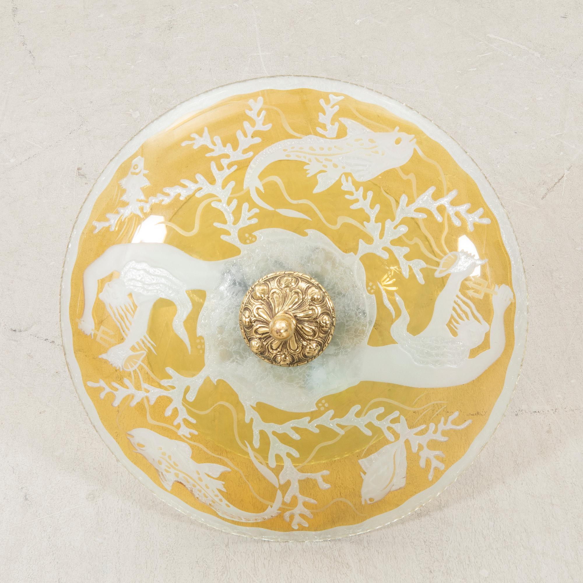 Taklampa, möjligen Glössner 1940-tal.