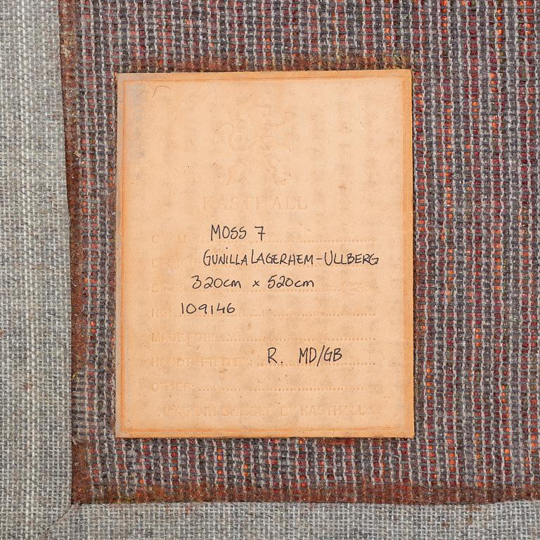 Gunilla Lagerhem Ullberg, matta, tuftad, "Moss 7", Kasthall, ca 520 x 320 cm.