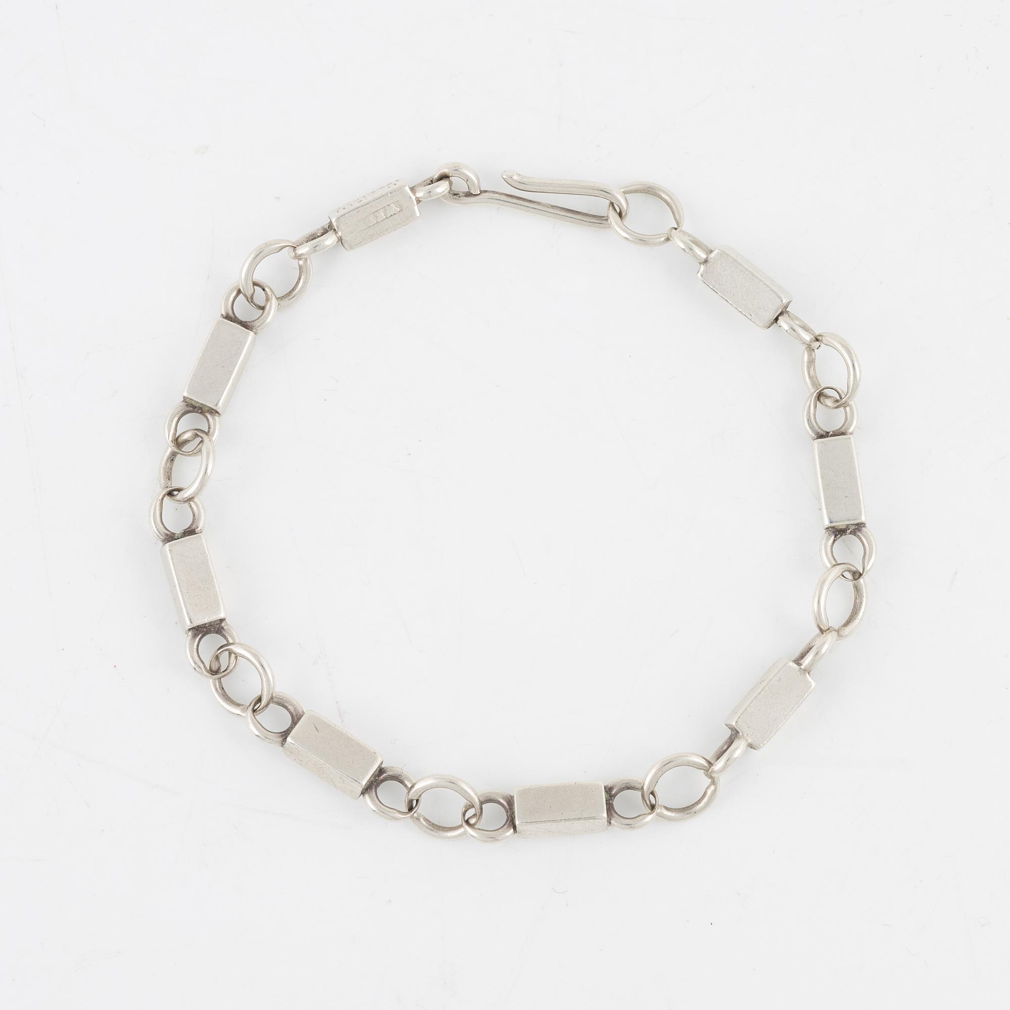 A Swedish Silver Bracelet, mark of Guld-& Silversmedjan Sven Börje H, Lund 1954.