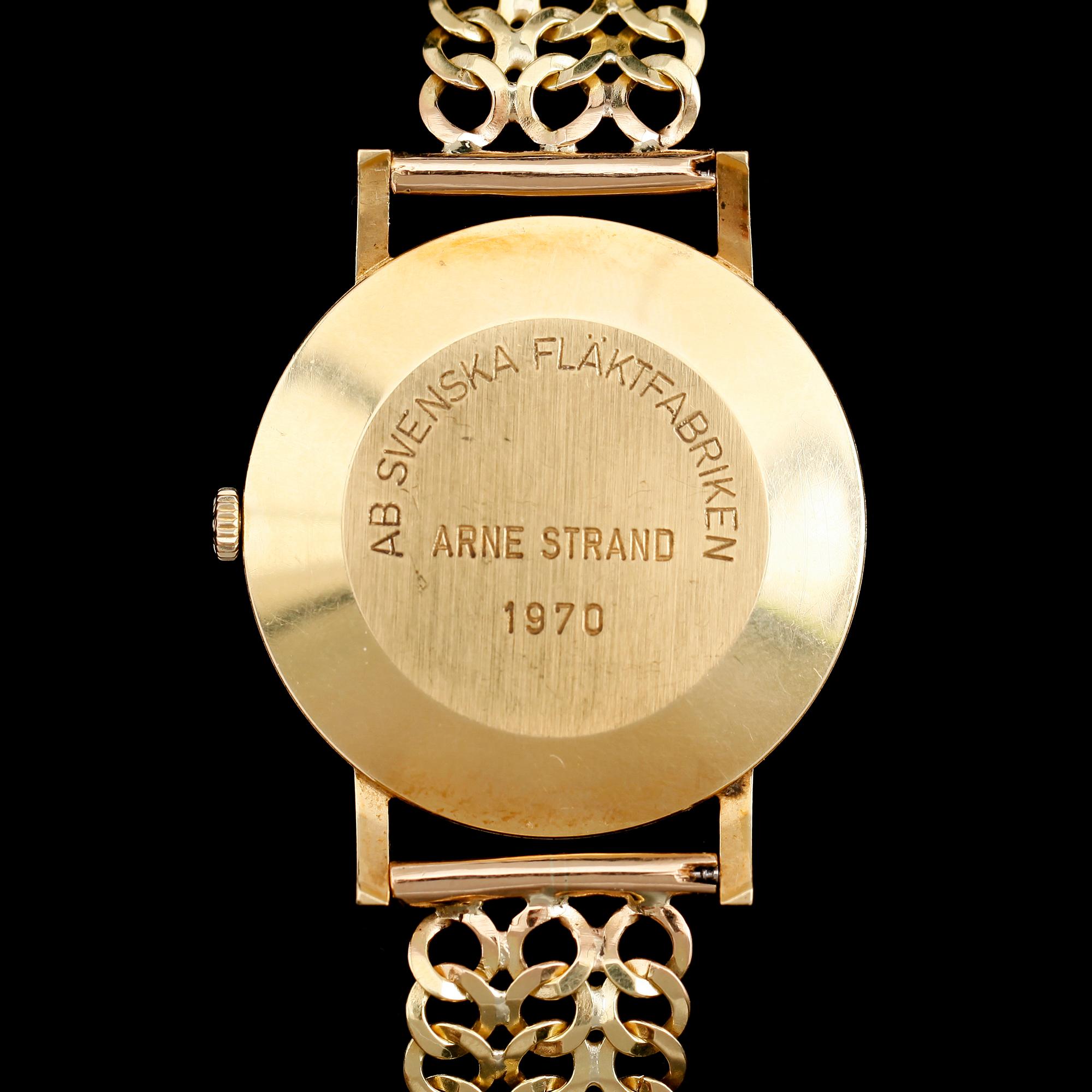 ARMBANDSUR, 18 k guld, Longines, 1970. Total vikt med armband 51 g.