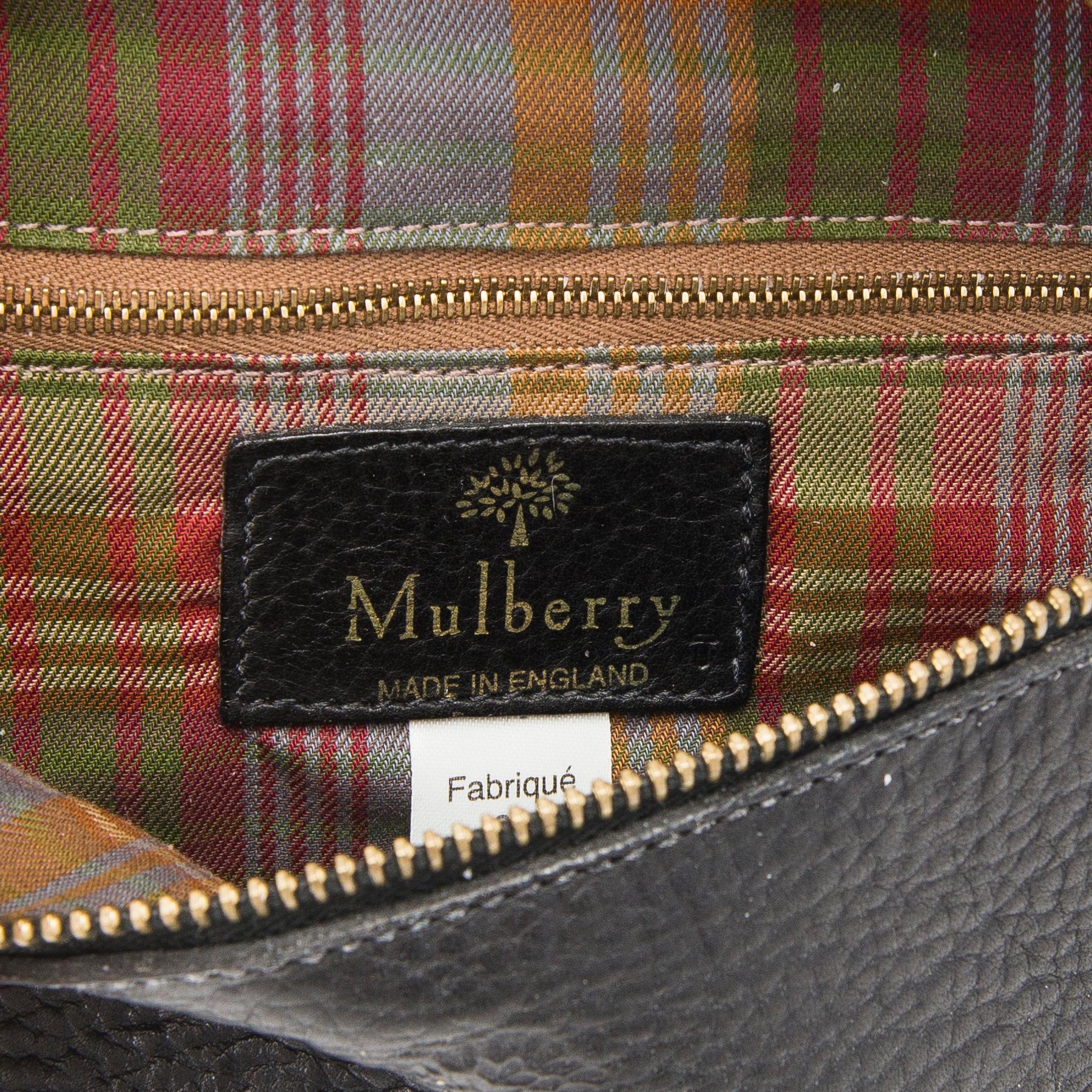 A Vintage Black Leather Waist Bag.