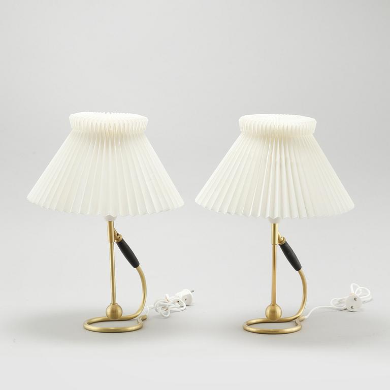 A pair of table lamps from Le Klint, second half of the 20th century.
