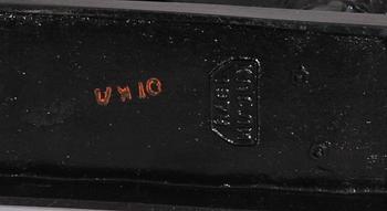 SKULPTURER, 2 st. Gjutjärn.