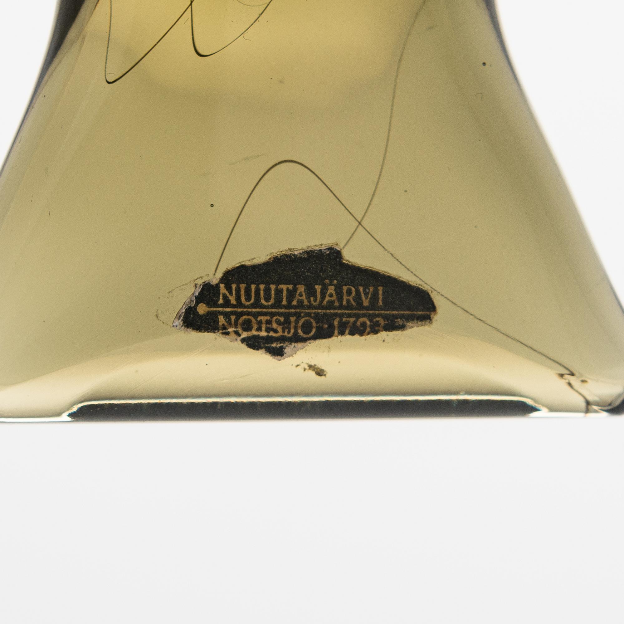 Kaj Franck, a 'KF 226' sculpture signed K. Franck Nuutajärvi Notsjö -56.
