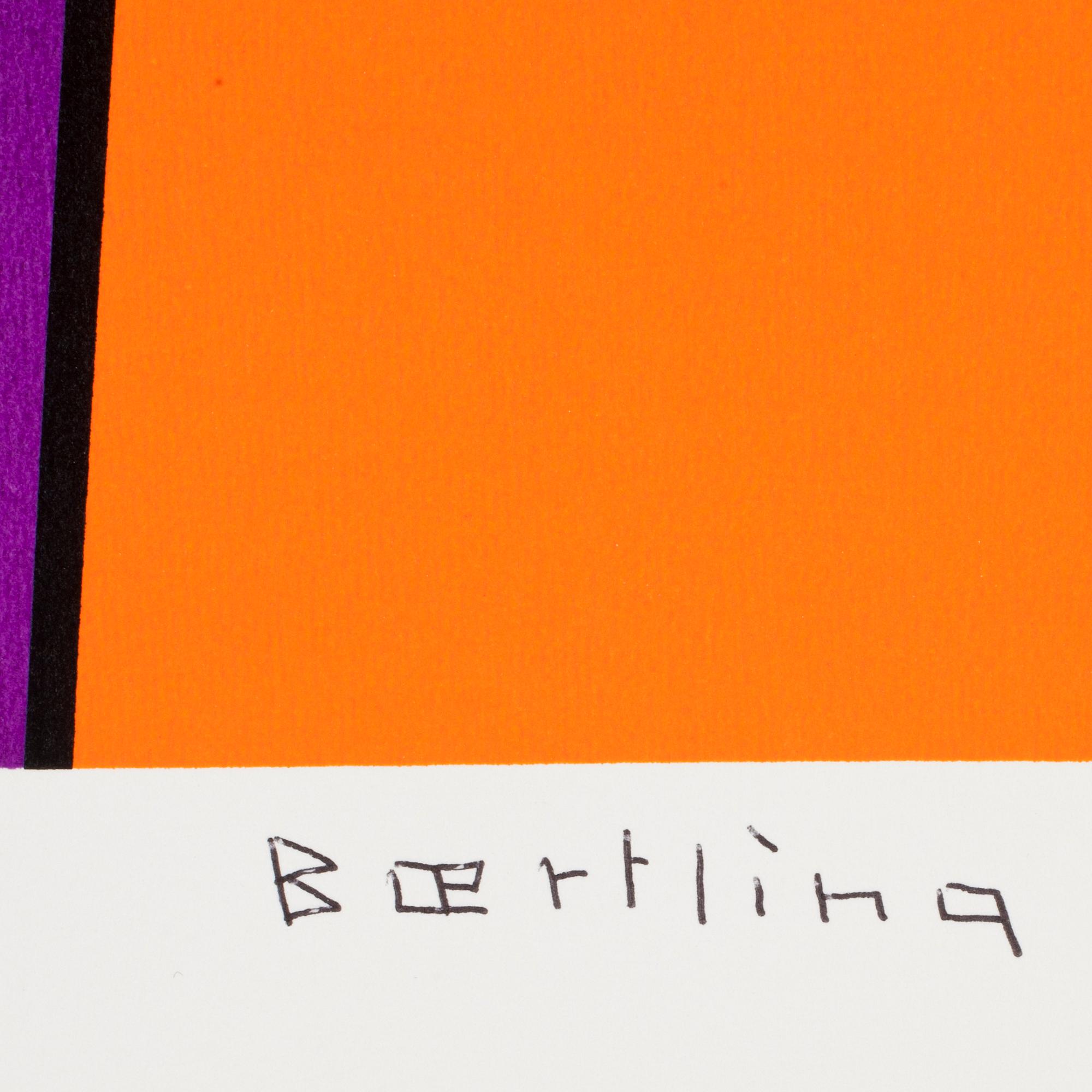 OLLE BAERTLING, färgserigrafi. Sign och numr 78/100.