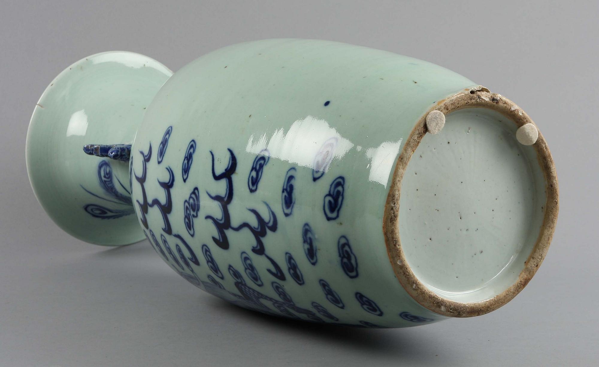 GOLVVAS, porslin. Kina, 1800-tal.