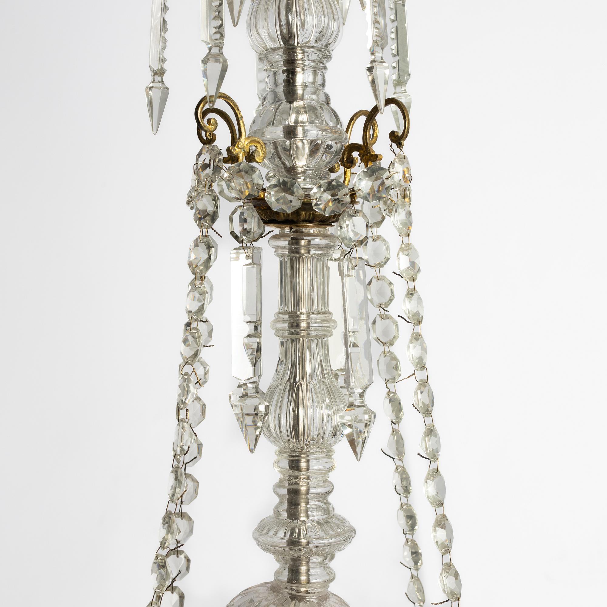 Chandelier, late 19th-century, Oscar II period.