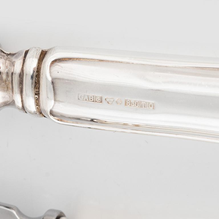 An 82-piece silver flat wear set, 2Svensk Rund", GAB, 1992-1997.