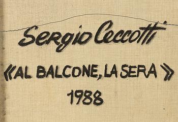 Sergio Ceccotti, "Al balcone, la sera".