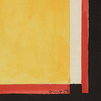BENGT ORUP, gouache on paper, signed and dated -53.