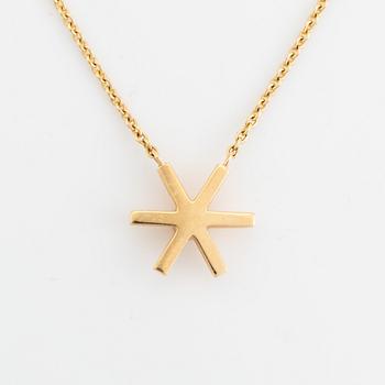 Efva Attling, collier, "Starflower", 18K guld med briljantslipad diamant.