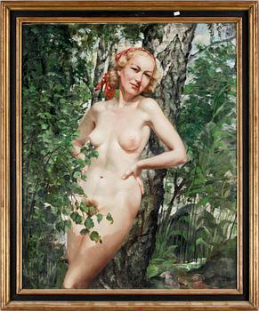 PHILLIPPE DE ROUGEMONT, olja på duk, sign.