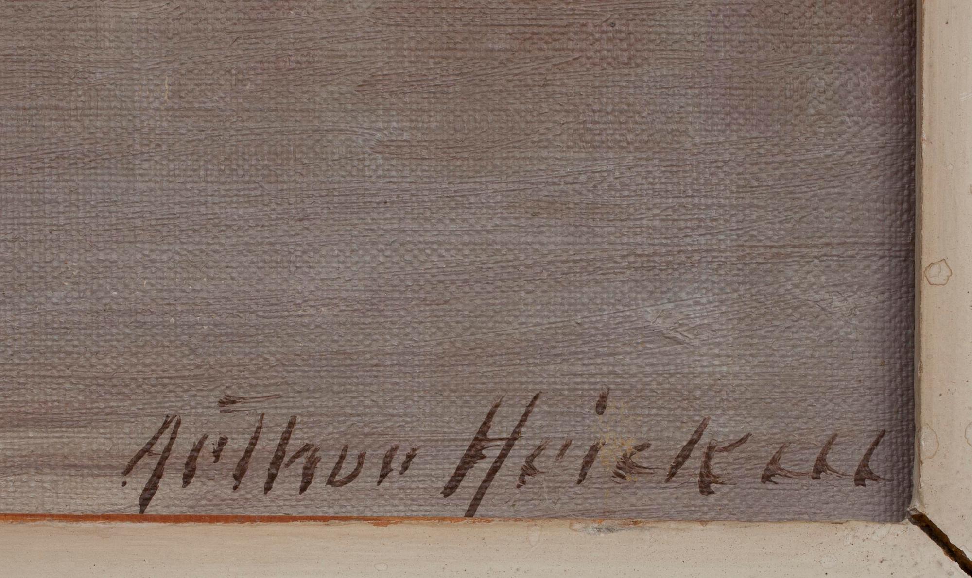ARTHUR HEICKELL, olja på duk, signerad.