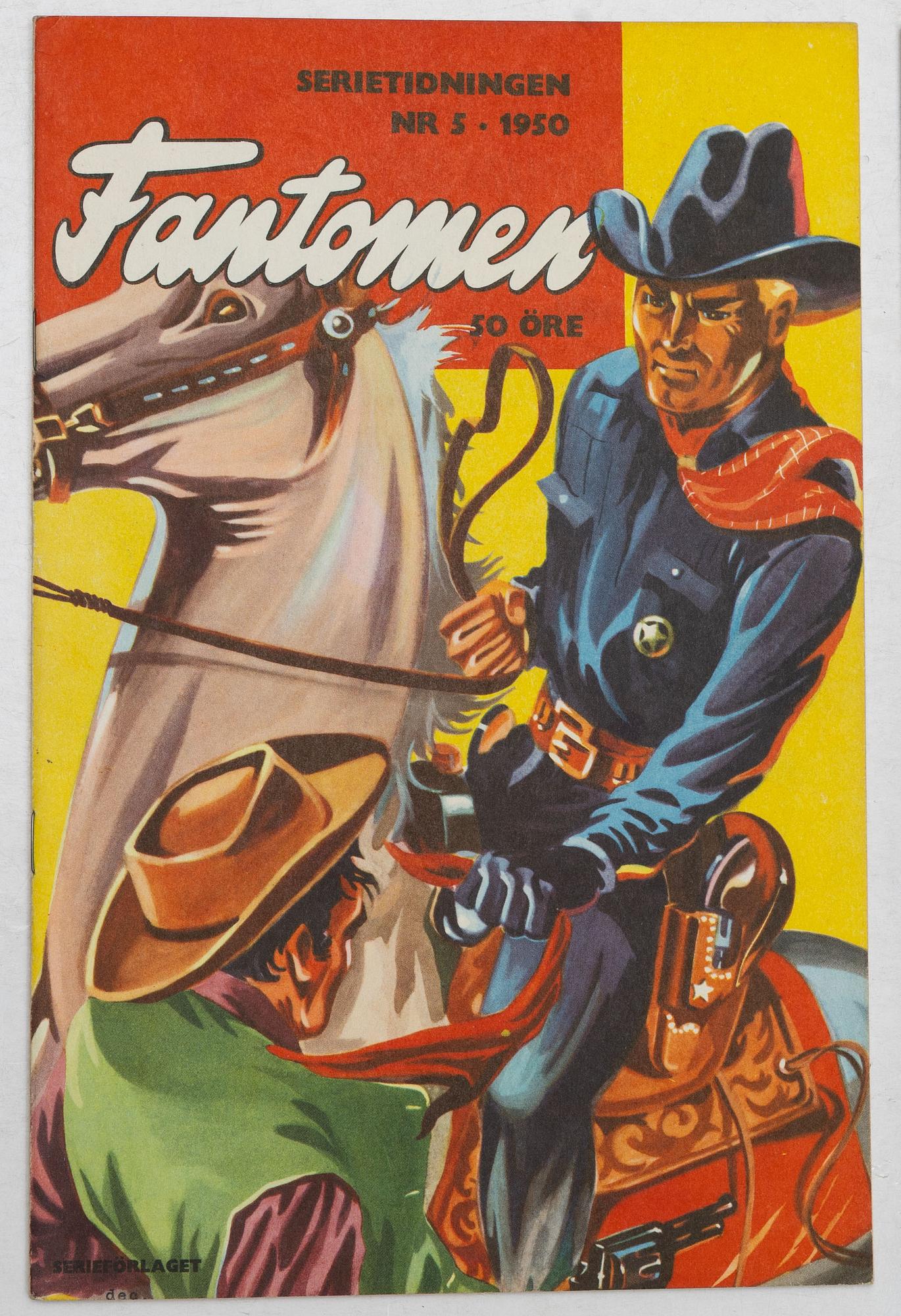 Comic books, Fantomen, no. 1–7, 1950.