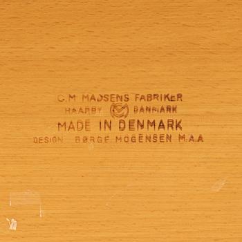 Børge Mogensen, a shaker modell beech wood dining table, Madsens Fabriker, Haarby, Denmark, 1960's/70's.