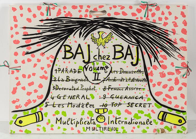 ENRICO BAJ, 10 silkescreens with application, "Baj chez Baj", signed and numbered 52/250.