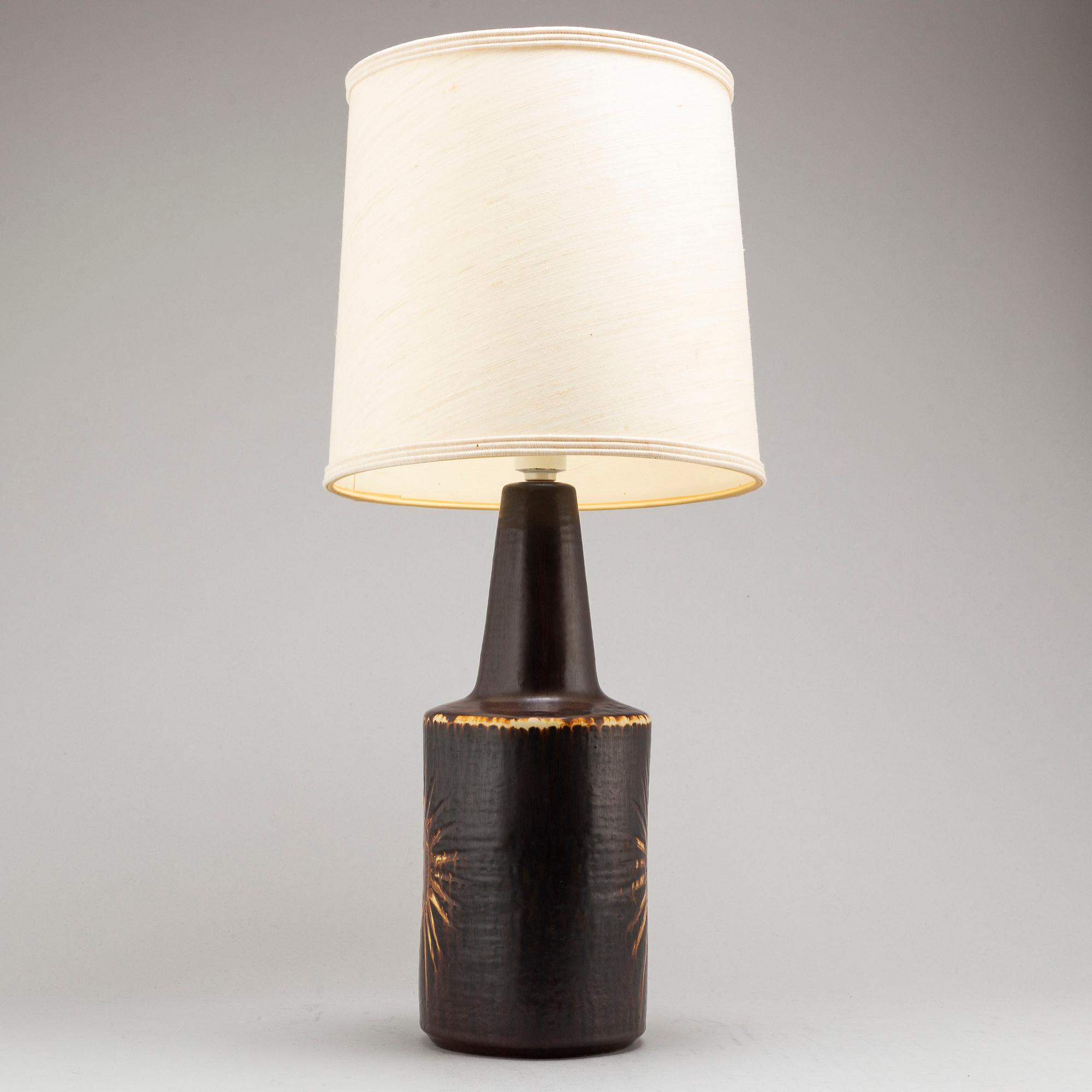 SÖHOLM STENTÖJ, a stoneware table lamp, Denmark, 1960s.