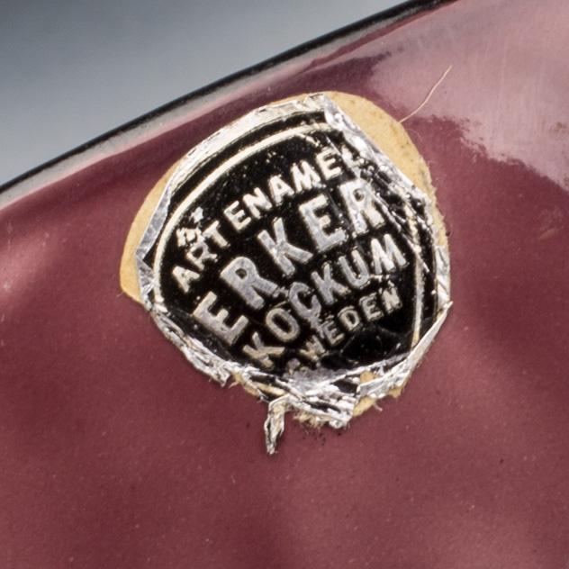 ARNE ERKER, skålar, 4 st, emalj, Kockum, 1900-talets andra hälft.