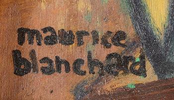 MAURICE BLANCHARD, olja på pannå, signerad.