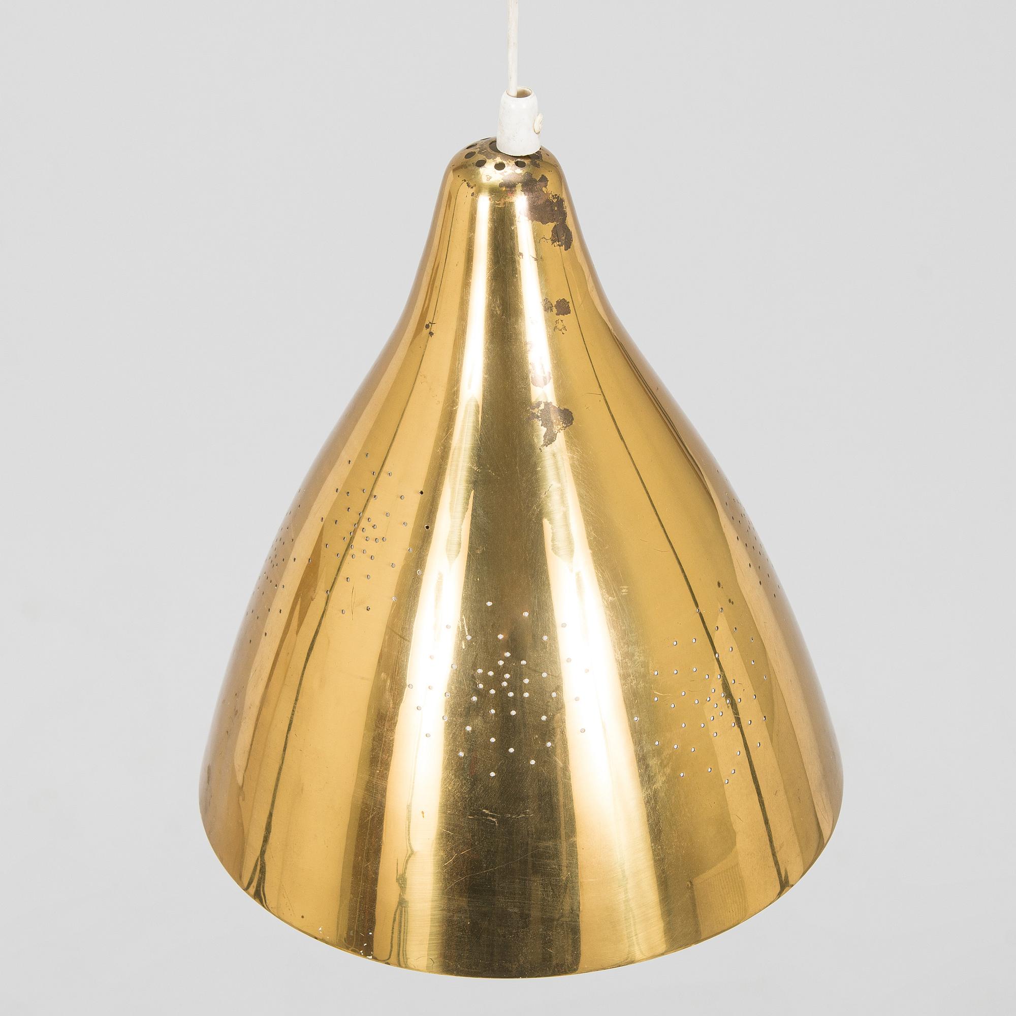 Lisa Johansson-Pape, a mid-20th century pendant light, model 1314, Stockmann Orno, Finland.