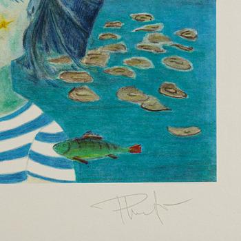 Plura Jonsson, lithograph in colours, signed VI/XL.