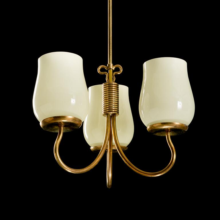 A MID-20TH CENTURY CEILING LAMP, Idman. Height circa 80 cm.